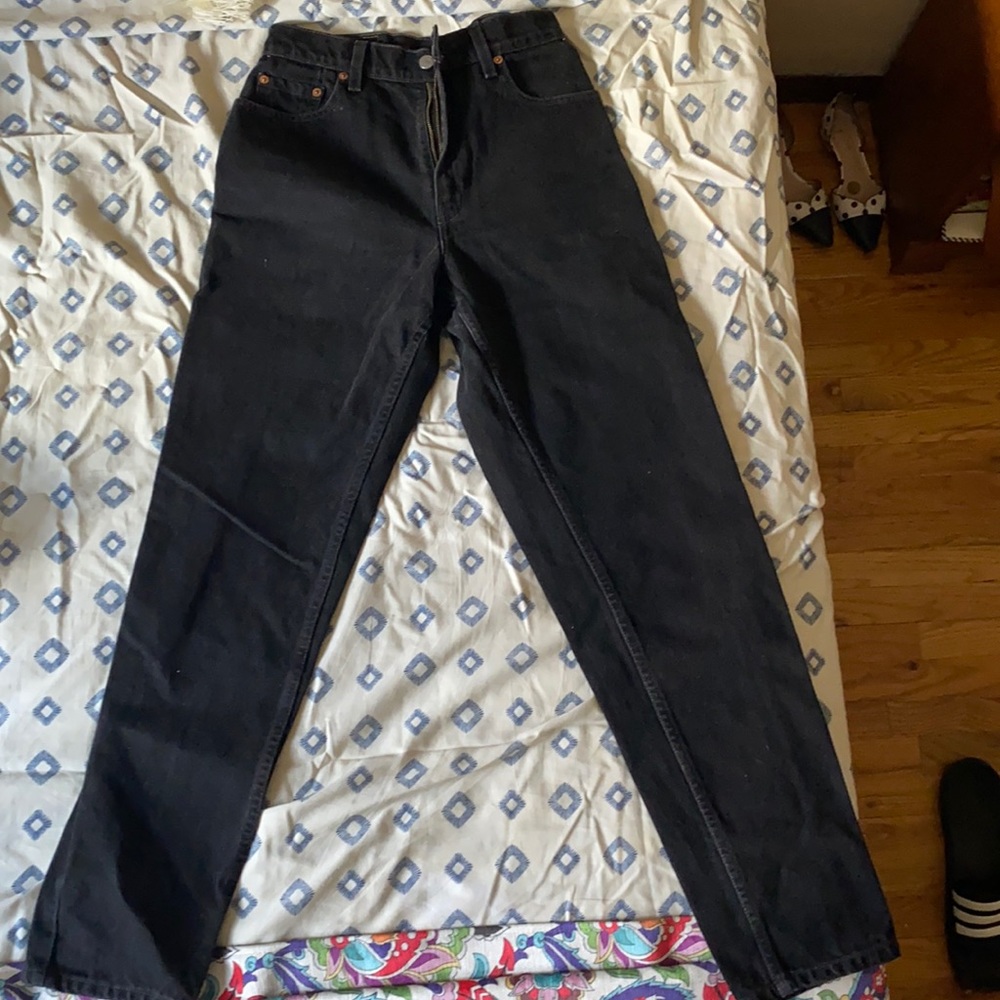 Levi’s high wasted straight leg jeans